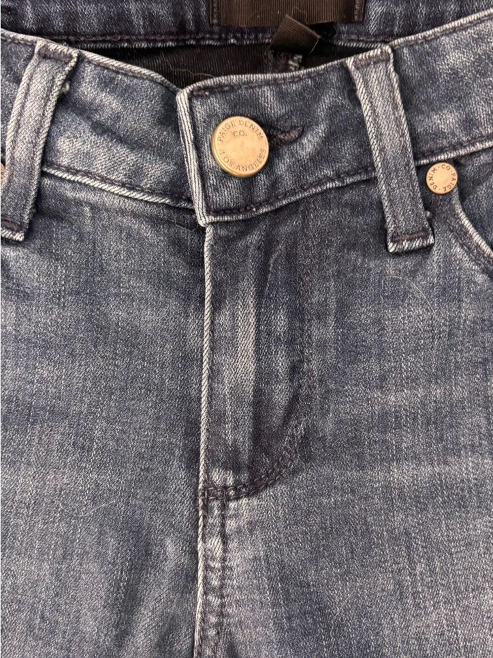 PAIGE Slim Dark Blue Skinny Jeans - Picture 2 of 9